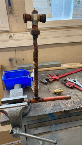 Photo de galerie - Remplacement d’un vanne 3 voies ainsi qu’une partie du circuit de chauffage en acier