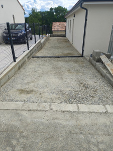 Photo de galerie - Préparation 0/20 avant enrobés à Chaud 
