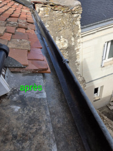 Photo de galerie - Après le nettoyage de la gouttière 