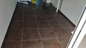 Photo de galerie - Pose de carrelage +plinthes 