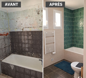 Photo de galerie - Rénovation complète d une salle de bain 