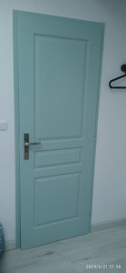 Photo de galerie - Peinture de portes en bois intérieur