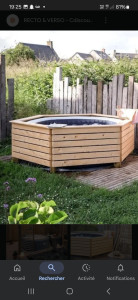 Photo de galerie - Entourage en bois jaccuzi