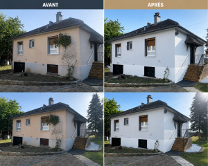 Photo de galerie - Peinture de façade sur une maison 