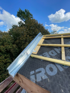 Photo de galerie - Rive avec main courante sur un chien assis