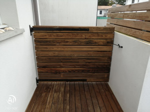 Photo de galerie - Portillon bois sur mesure. 
