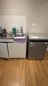 Photo de galerie - 
Installation complète de lave-vaisselle, raccordement eau et électricité inclus