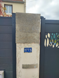 Photo de galerie - Rehaussement pilier de portail 