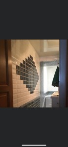 Photo de galerie - Renovation complete d’une salle de bain avec pose carrelage metro 