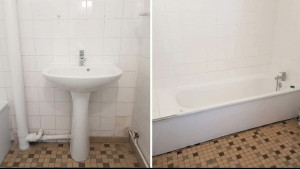 Photo de galerie - Remplacement de joints silicone de salle de bain 

Votre joint silicone autour de la douche ou de la baignoire est noirci, abîmé ou décollé ?

 Dépose de l’ancien joint
 Nettoyage et préparation du support
 Application d’un silicone 