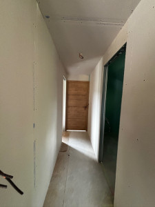 Photo de galerie - Pose de Placo avec des portes coulissant