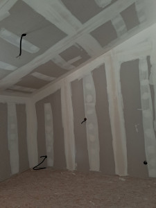 Photo de galerie - Pose bandes à joints 