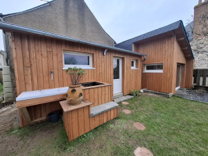 Photo de galerie - Réalisation bardage Douglas...