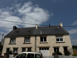 Photo de galerie - Nettoyage d’une toiture mitoyenne plus application d’un hydrofuge