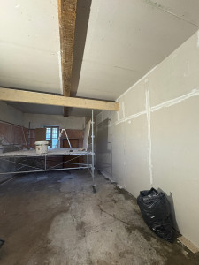 Photo de galerie - Doublage ba13 polystyrène collé