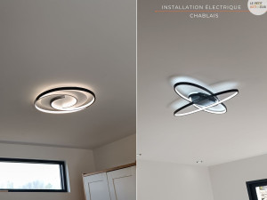 Photo de galerie - Installation de luminaires et spots LED en rénovation.
Création des points lumineux, raccordement sécurisé et finitions propres.
Intervention dans le Chablais et alentours.