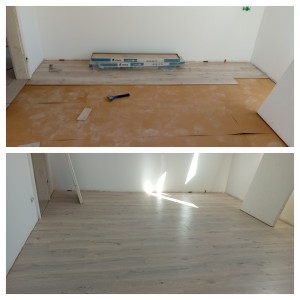 Photo de galerie - Pose de parquet - Revêtement de sol
