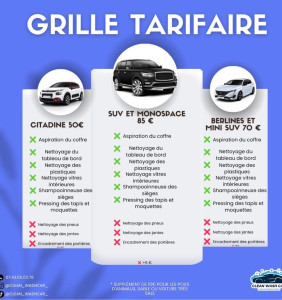 Photo de galerie - Nos Tarifs