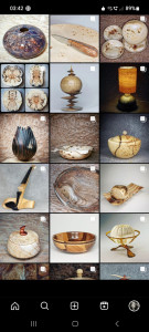 Photo de galerie - Réalisation de vaisselle et objets en bois tourné, instruments de musiques...