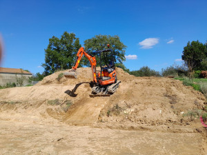 Photo de galerie - Terrassement  pour pose d'une piscine hors sol 