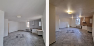 Photo de galerie - Remise en peinture d un salon cuisine 