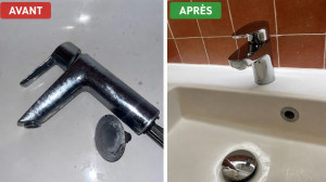Photo de galerie - Changement d’un mitigeur de lavabo ainsi que la bonde
