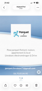 Photo de galerie - Pose de parquet et livraison 