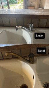 Photo de galerie - Remplacement du robinetterie 