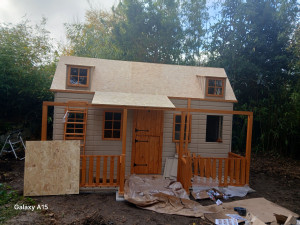 Photo de galerie - Montage des maison de jardin