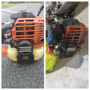 Photo de galerie - Restauration d'une debroussailleuse 