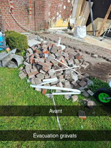 Photo de galerie - évacuation pavés 