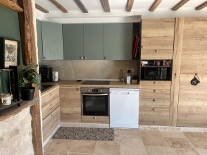 Photo de galerie - Pose de cuisine intégrale avec ses électroménagers et la plomberie