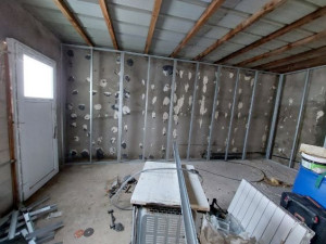 Photo de galerie - Pose de rail et montant