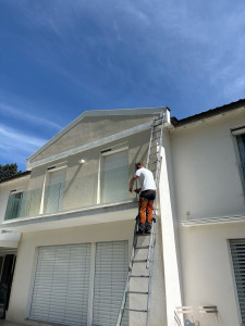 Photo de galerie - Nous avons réalisé un nettoyage de façade complet avec un client très satisfait