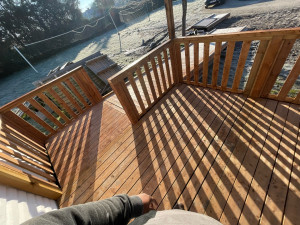 Photo de galerie - Montage de terrasse pour mobilhome