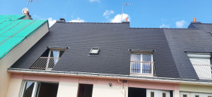 Photo de galerie - Application d' un hydrofuge coloré.