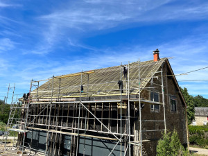 Photo de galerie - Pose des liteaux