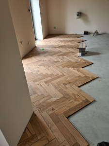 Photo de galerie - Pose de parquet - Revêtement de sol