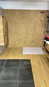 Photo de galerie - Création de box dans un magasin de carrelage 