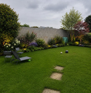 Photo de galerie - Tonte d'un jardin particulier 