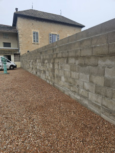 Photo de galerie - Construction d'un mur mitoyen