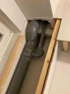 Photo de galerie - Infiltrations d’eaux. Recherche de fuite. Modification. 