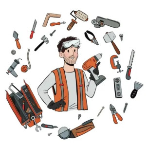 Photo de galerie - Personne qui effectue de petites réparations ou des travaux manuels divers, souvent en amateur