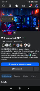 Photo de galerie - Page professionnel facebook