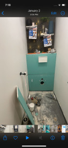 Photo de galerie - Complet wc Rénovation (plomberie placo et carrelages)