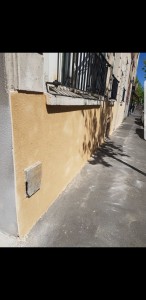 Photo de galerie - Rénovation mur extérieur Avant/Après 