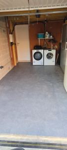 Photo de galerie - Pose de carrelage dans un garage 