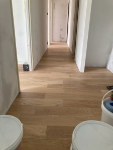 Photo de galerie - Pose de parquet bois ou dérivé, flottant ou collé, avec soin.