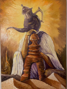 Photo de galerie - Peinture à l huile sur toi et de dimension 90X60