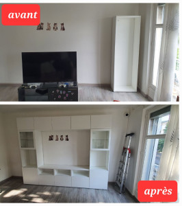 Photo de galerie - Montage meuble tv ikea